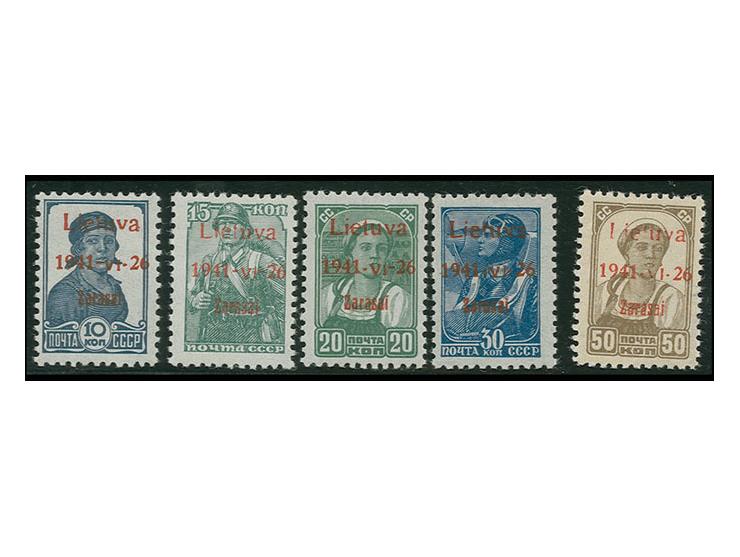 roter Aufdruck: 10-50 K., postfrisch, Kabinett, sign. Krischke