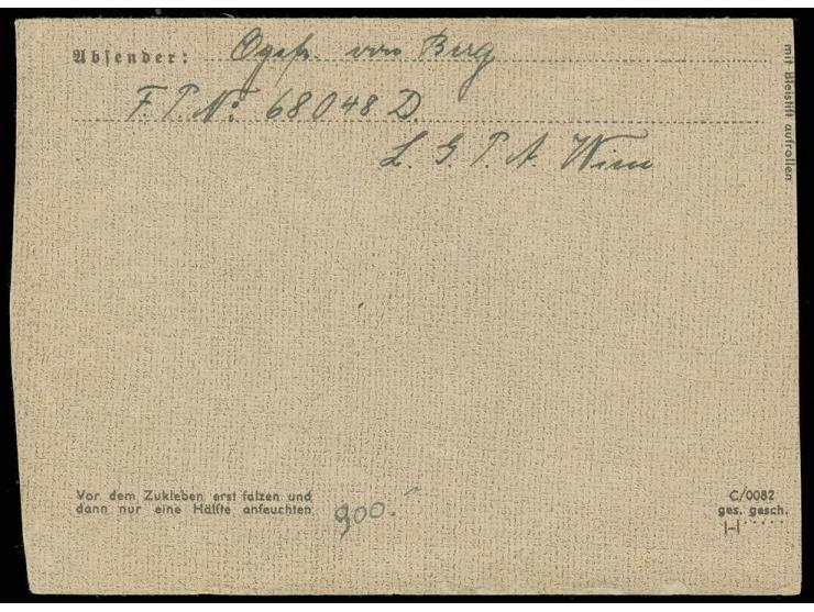 1944, Insel Kreta gezähnt, entwertet mit Feldpoststempel "d 14.11.1944" (Chania) auf Brief nach Coburg, Pracht, Fotoattest Mü