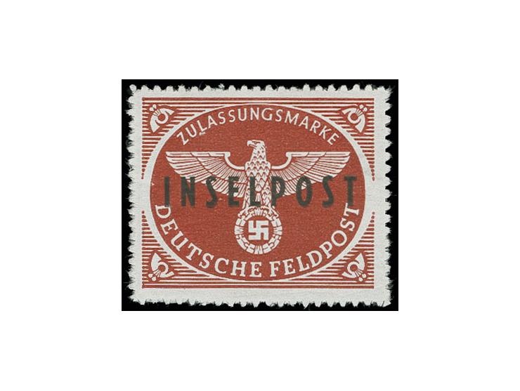 Rhodos braunrot, postfrisch, oben minimale Druckspur, Pracht, sign. Zierer sowie Fotoattest Petry BPP