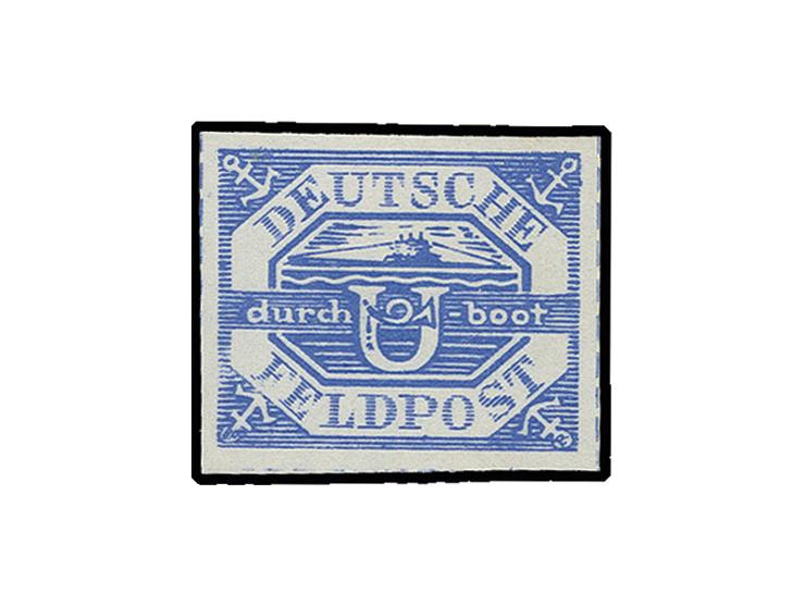 1945, U-Boot Hela blau, ohne Gummi wie verausgabt, Kabinett, sign. Pfenninger und Kurzbefund Gabisch BPP