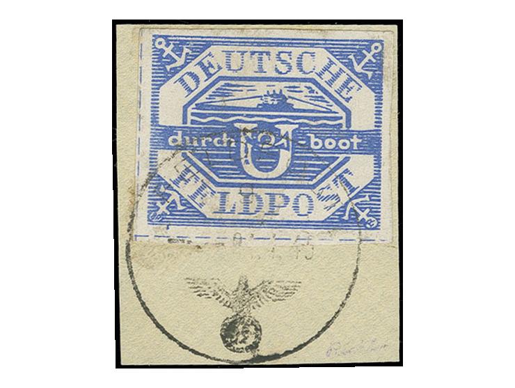 dito, mit Normstempel "g 4.4.45" auf Briefstück, Pracht, sign. Kreft und Fotoattest Gabisch BPP