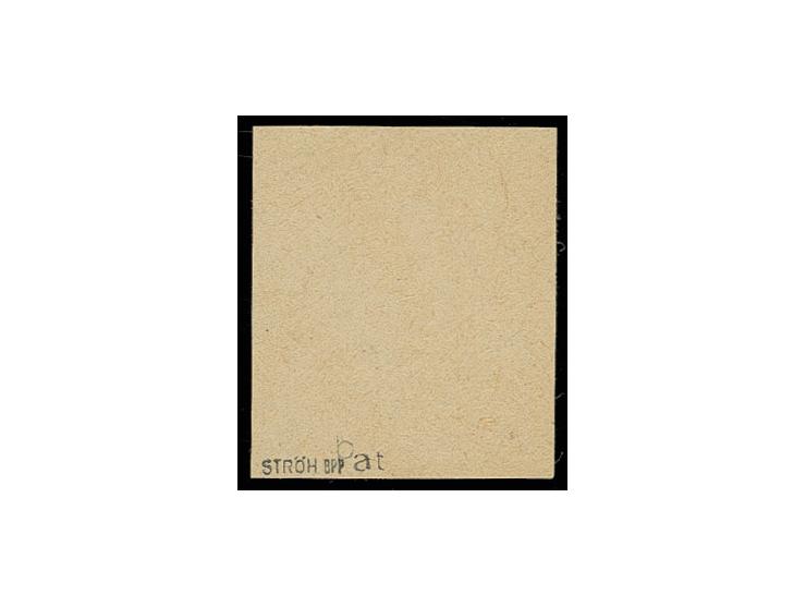 THÜRINGEN: 1945, Freimarken mit Vollgummi: 12 Pfg. dunkelbräunlichrot (dunkelbraunrotquarzend) auf gelblichgrauem Papier, ung