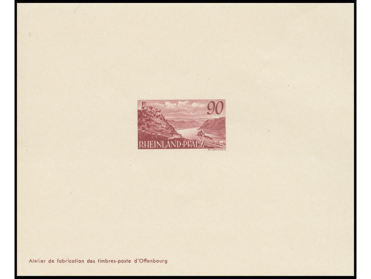1948, 3. Freimarkenausgabe 2-90 Pfg. kpl. als Ministerblocks (Mi. 1.000,-)