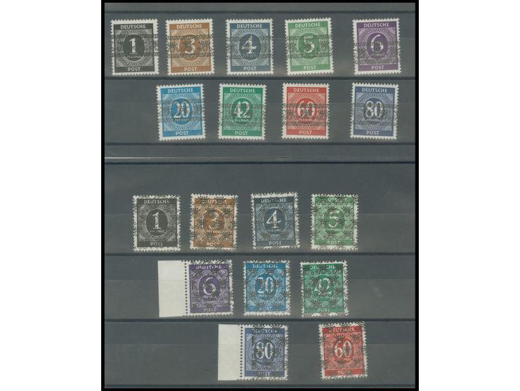 1-80 Pfg. mit kopfstehendem Aufdruck, postfrisch, Fotoattest H-D. Schlegel BPP