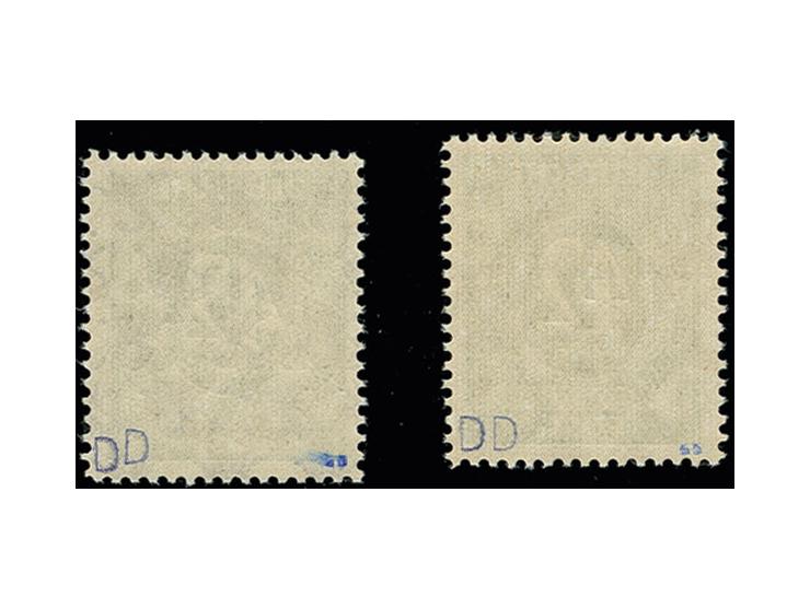 1-80 Pfg. mit kopfstehendem Aufdruck, postfrisch, Fotoattest H-D. Schlegel BPP