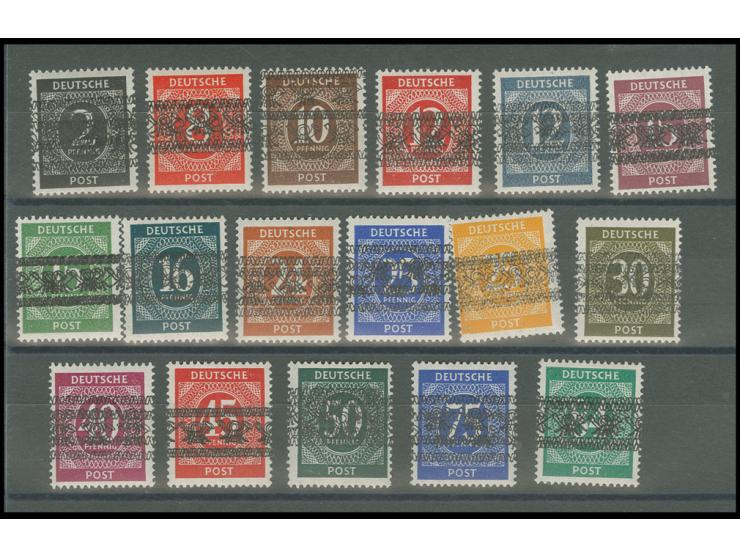 2-84 Pfg. mit doppeltem Aufdruck, postfrisch, sign. Dub, Fotoattest Schlegel BPP