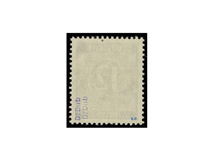 2-84 Pfg. mit doppeltem Aufdruck, postfrisch, sign. Dub, Fotoattest Schlegel BPP