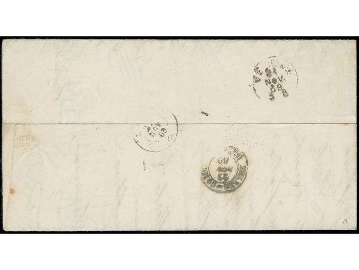 9 Kr. dunkelbraun und 1868, 1 Kr. grün, beide farbfrisch und gut gezähnt, mit jeweils sauber aufgesetztem DKr. "TRIBERG 19 NO