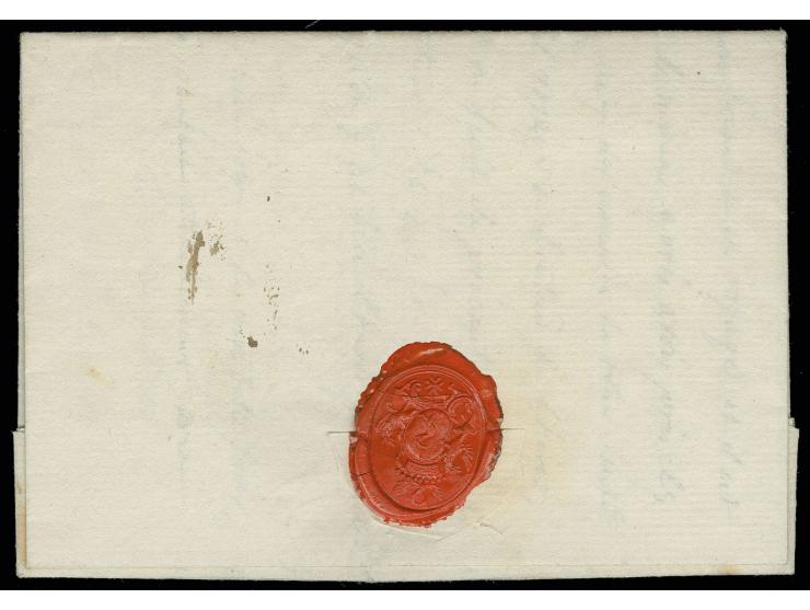 1777, "LANDAU", klarer L1 (Feuser-Nr. 1888-5) klar auf kpl. Faltbrief nach Paris