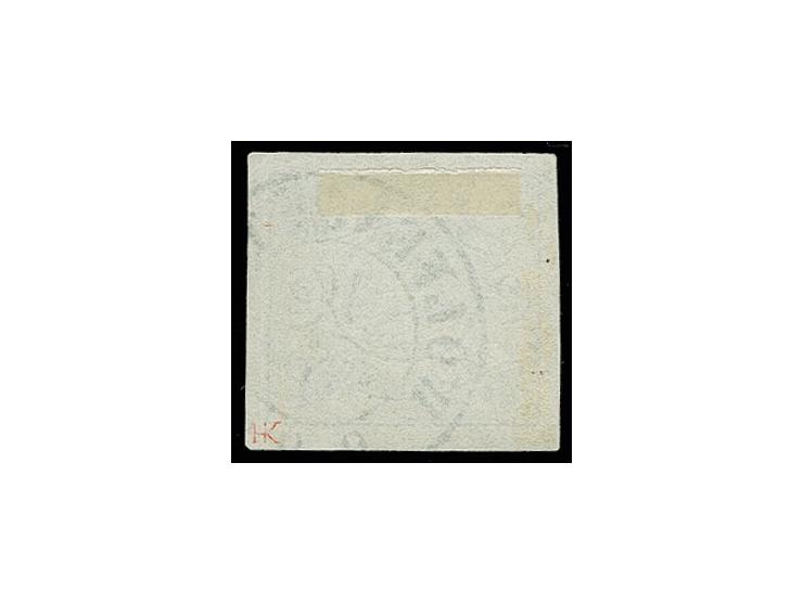 2 Sgr. blau, allseits sehr breitrandig und farbfrisch mit leicht aufgesetztem DKr. von Wolfenbüttel, Kabinett, sign. HK