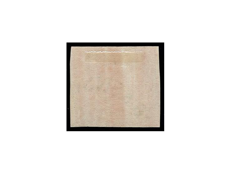 3 Sgr. orangerot, allseits breitrandig und farbfrisch mit sauber aufgesetztem blauem Halbkreisstempel von Braunschweig, Kabin