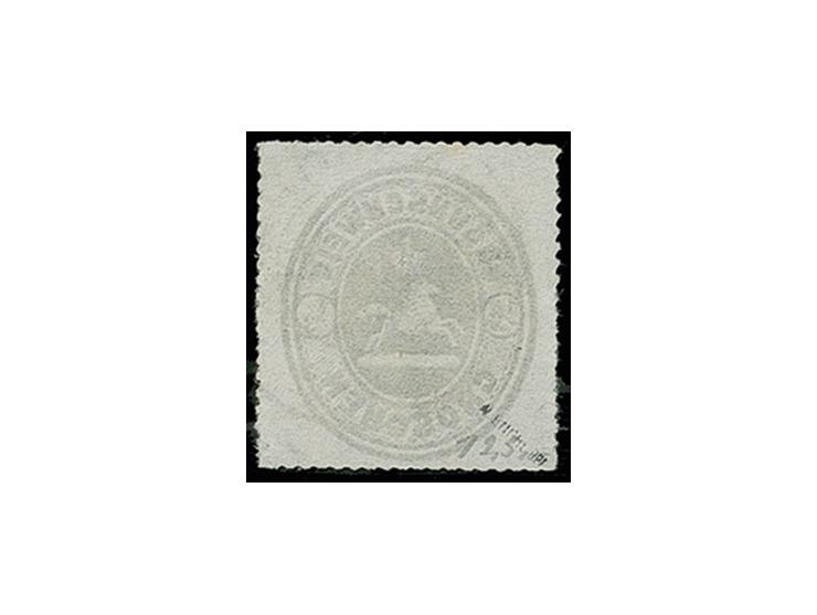 ½ Gr. schwarz, einwandfrei durchstochen mit leicht aufgesetztem DKr. von Braunschweig, Kabinett, sign. W. Engel BPP (Mi. 480,