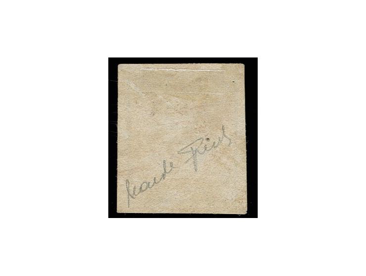 ½ Gr. schwarz mit blauem L1 "RITZEBÜTTEL", Sperati-Fälschung, gute Erhaltung, mit Bleistiftsignatur