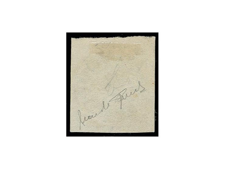 1863, 3 Pfg. grün mit klarem DKr. "HANNOVER 18 8", Sperati-Fälschung, gute Erhaltung, mit Bleistiftsignatur