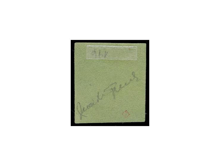 1852, ⅓ Sgr. auf grün, sauber ungebraucht, Sperati-Fälschung, gute Erhaltung, mit Bleistiftsignatur
