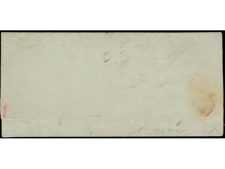 ½ Gr. orange, farbfrisch und gut durchstochen mit sauberem Ra2 "CLOPPENBURG 9/10" (1863) auf Ortsbrief, sign. H. Krause und C