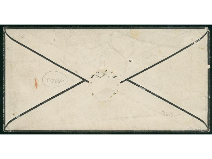 5 Ngr. graublau auf Trauerbrief von "LEIPZIG 28 XI 65" nach London, sign. Rismondo BPP
