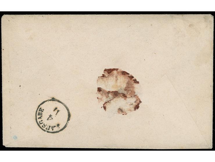 1866, farbig durchstochen: 3 Kr. karminrot im waagerechten Paar mit allseits tadellosem Durchstich, unten mit 16 mm breitem B