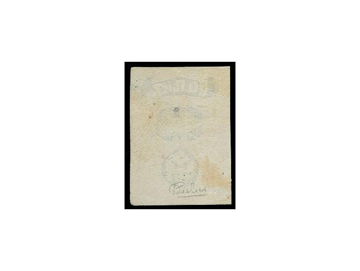 1865, ROPiT issue 10 para brown & blue unused, corner crease, sign. Calves