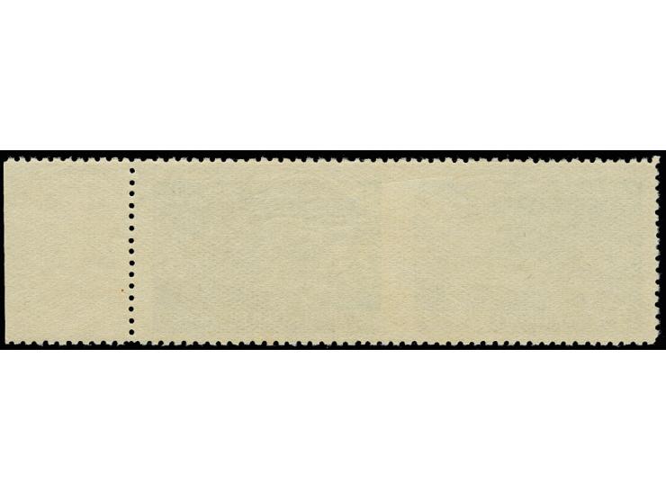  Bering 30 kop.  in  horizontal pair from right sheet margin, imperforated between, unused