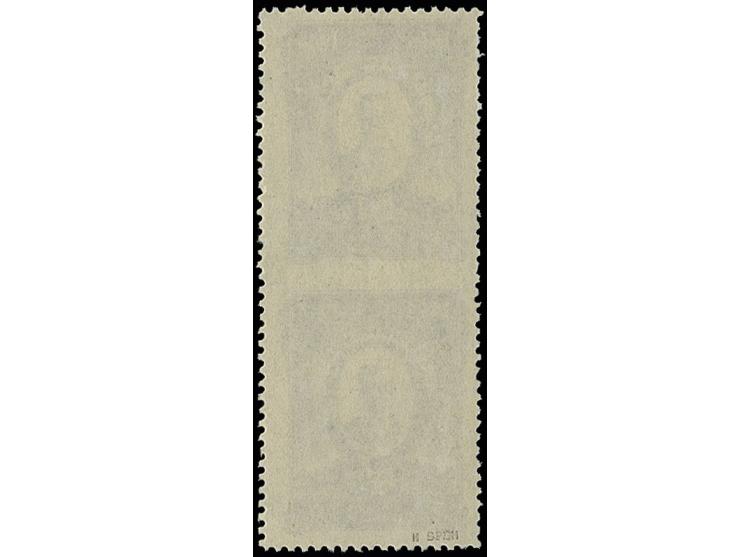 XXX LOS ENTFÄLLT XXX Rimsky-Korsakov 3 rub. in vertical pair,  imperforated between, unhinged mint, few short perfs, not list
