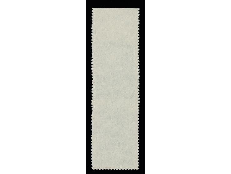 60 kop. green in vertical pair from the top sheet margin, imperforated at top and between the stamps, used