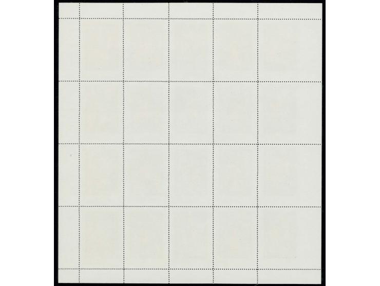 dtto., complete sheet of four stripes,  imperforated at left, unhinged mint