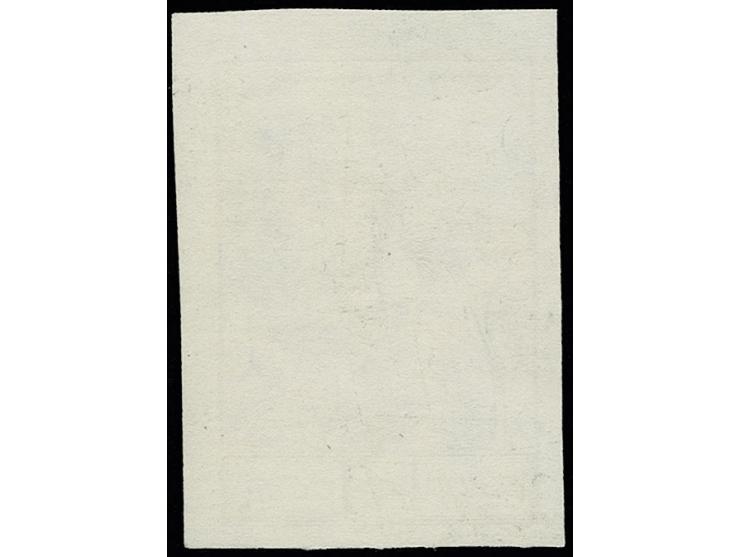 4 kop. imperforated with part of neighbouring stamp, showing variety 'green colour missing', unhinged mint