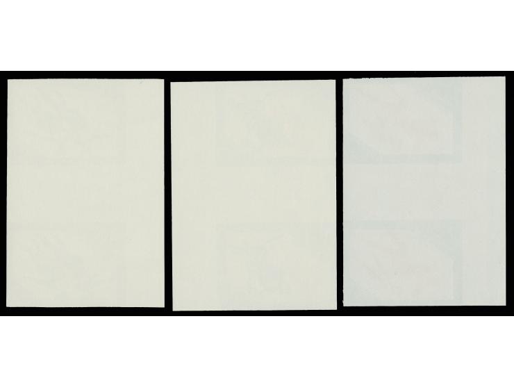 Sarajevo Winter Olympic Games 10-45 kop., each as vertical gutter pairs with left or right sheet margin, imperforated, unhing