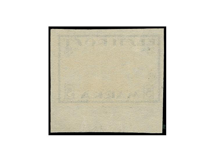 1919, Viking ship 5 m. black and yellow-orange, with inverted yellow imprint (ship upside down), stamp without gum, certifica