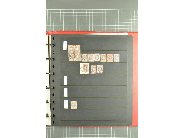 1858/1917, attractive lot of hundreds used/unused definitives incl. 1858 perforated, St. Petersburg city stamp and 1866 verti