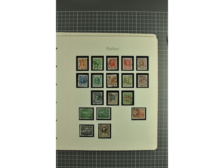 1858/1917, attractive collection hundreds used / unused stamps incl. 1858 definitive 10 kop. brown & blue imperforated, 1858 