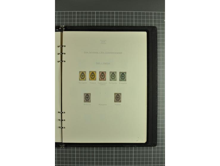 1858/1917, clean collection of hundreds used/unused stamps with fine series and sets incl. St. Petersburg city post stamp use