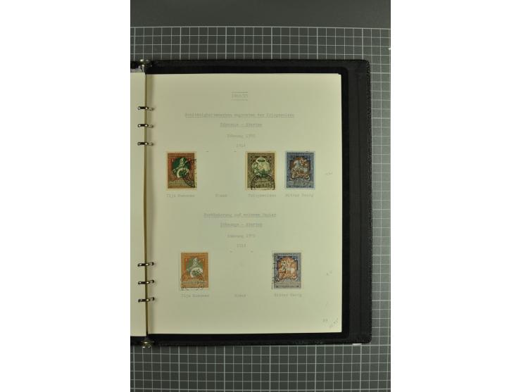1858/1917, clean collection of hundreds used/unused stamps with fine series and sets incl. St. Petersburg city post stamp use