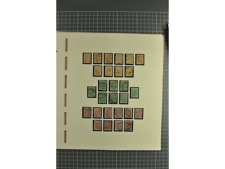 1858/1917, clean collection of hundreds used/unused stamps incl. 1858 10 kop. imperforated with removed pen cancellation, gro