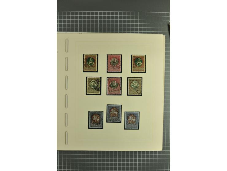 1858/1917, clean collection of hundreds used/unused stamps incl. 1858 10 kop. imperforated with removed pen cancellation, gro