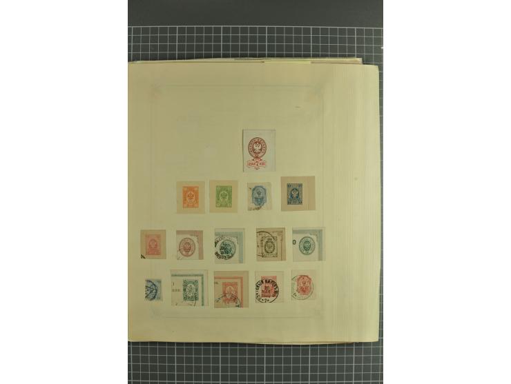 1858/1923, collection of hundreds used/unused stamps incl. interesting items such as 1858 10 kop. imperforated, fine statione