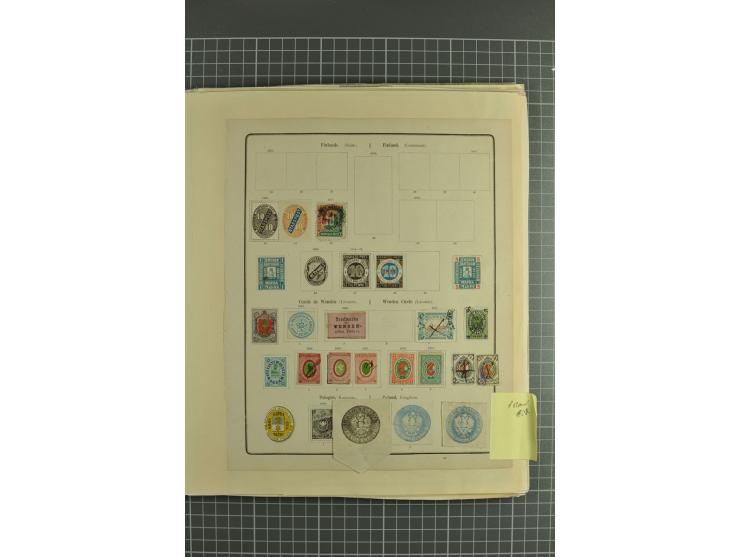 1858/1923, collection of hundreds used/unused stamps incl. interesting items such as 1858 10 kop. imperforated, fine statione