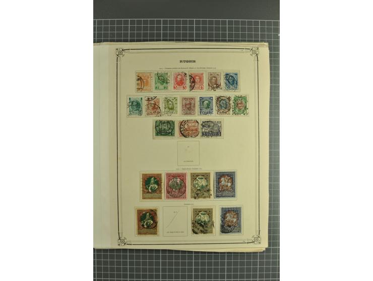 1858/1923, collection of hundreds used/unused stamps incl. interesting items such as 1858 10 kop. imperforated, fine statione