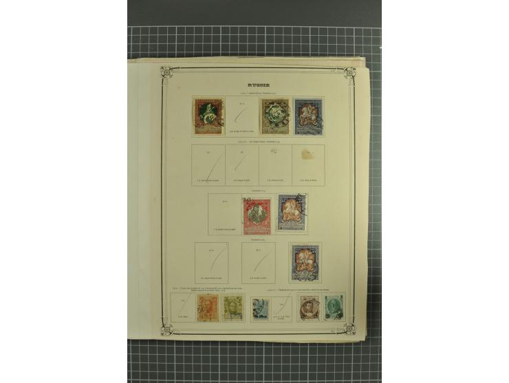 1858/1923, collection of hundreds used/unused stamps incl. interesting items such as 1858 10 kop. imperforated, fine statione