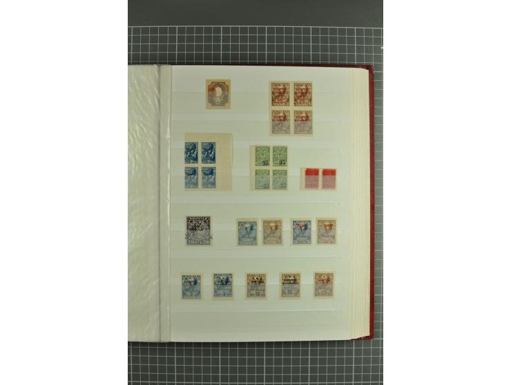 1858/1924, interesting selection of hundreds used/unused stamps incl. 1922 Berlin embassy airmail issue 12 m. & 24 m. unused,