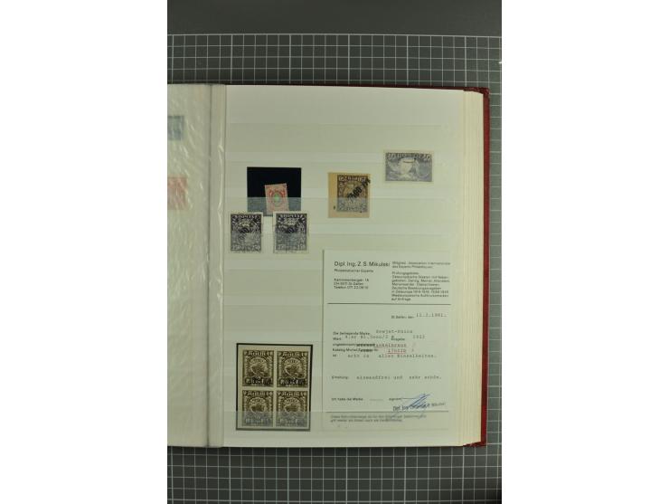 1858/1924, interesting selection of hundreds used/unused stamps incl. 1922 Berlin embassy airmail issue 12 m. & 24 m. unused,