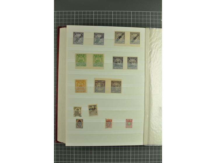 1858/1924, interesting selection of hundreds used/unused stamps incl. 1922 Berlin embassy airmail issue 12 m. & 24 m. unused,