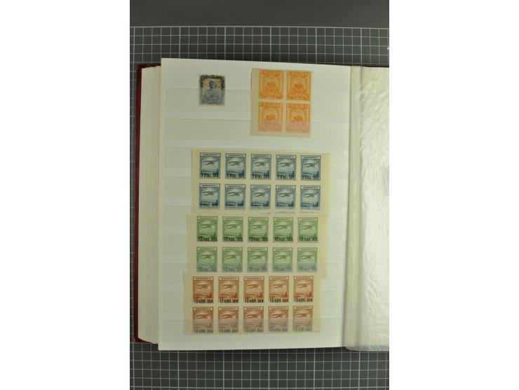 1858/1924, interesting selection of hundreds used/unused stamps incl. 1922 Berlin embassy airmail issue 12 m. & 24 m. unused,