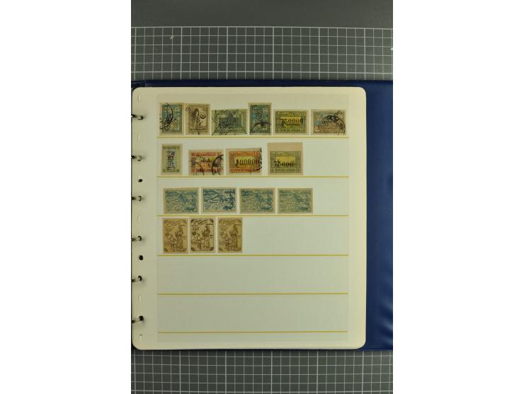 1863/1921, selection of hundreds used/unused stamps from "back of the book" areas such as Wenden, Russia in China and Levant 