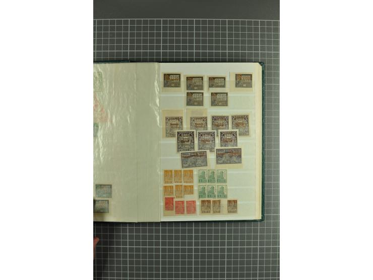 1864/1927, stock book with hundreds unused/used stamps incl. better stamps and sets such as 1864 definitives, higher Romanov 