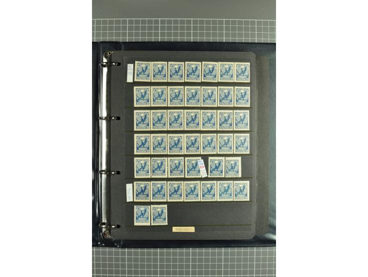 1918/27, selection of hundreds used/unused stamps, partially in larger units of the Chainbreaker issue, 1927 auxilliary defin