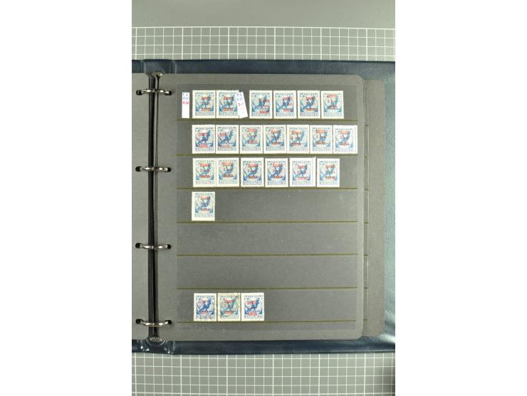 1918/27, selection of hundreds used/unused stamps, partially in larger units of the Chainbreaker issue, 1927 auxilliary defin