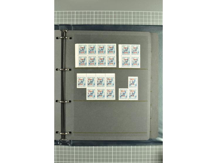 1918/27, selection of hundreds used/unused stamps, partially in larger units of the Chainbreaker issue, 1927 auxilliary defin