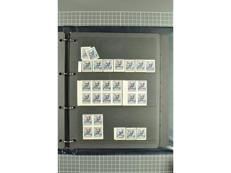 1918/27, selection of hundreds used/unused stamps, partially in larger units of the Chainbreaker issue, 1927 auxilliary defin